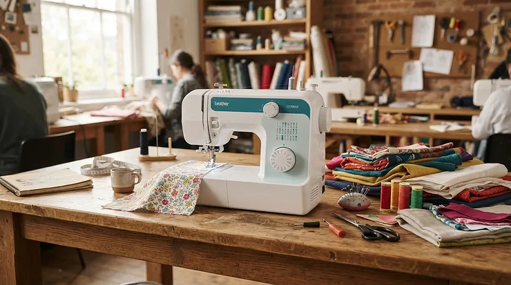 Bringing compact computerised sewing machines to a local community craft workshop
